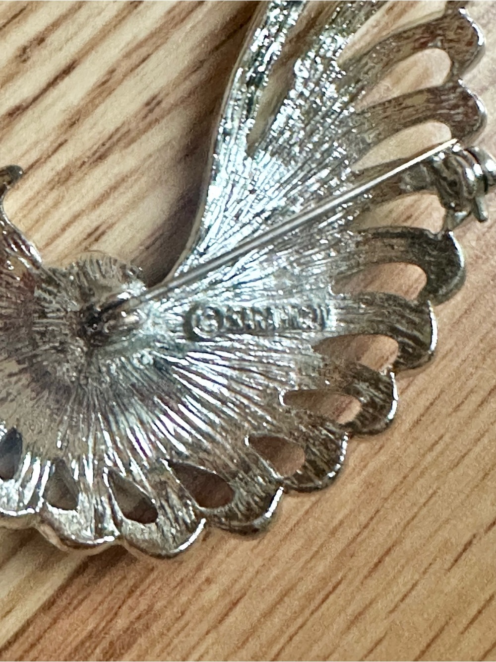 Vintage Silver Signed Sarah Coventry Evening Splendor Rhinestone Brooch 1968 - Picture 4 of 4